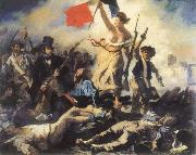 Eugene Delacroix liberty leading the people oil painting artist